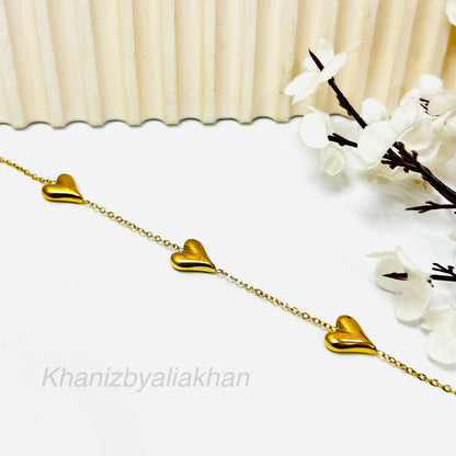 Triple Heart Bracelet
