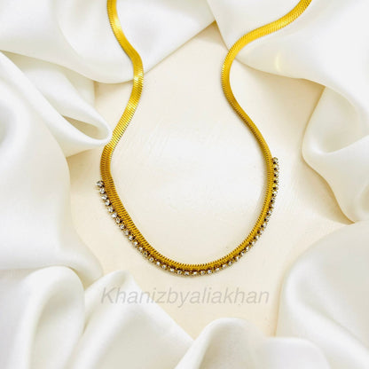 Diamond Wave Necklace