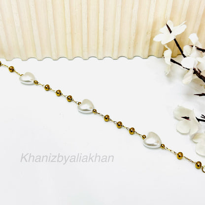 Beaded Heart Bracelet