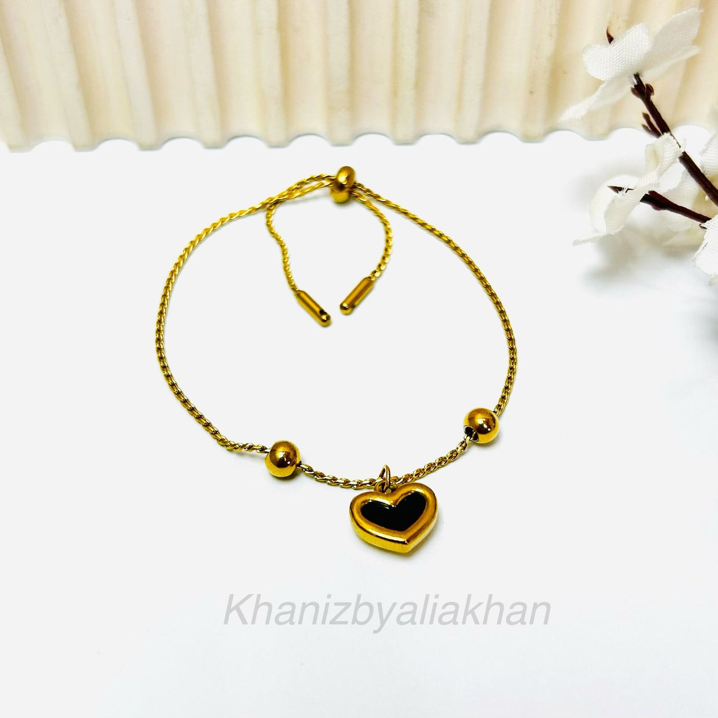 Black Heart Bracelet
