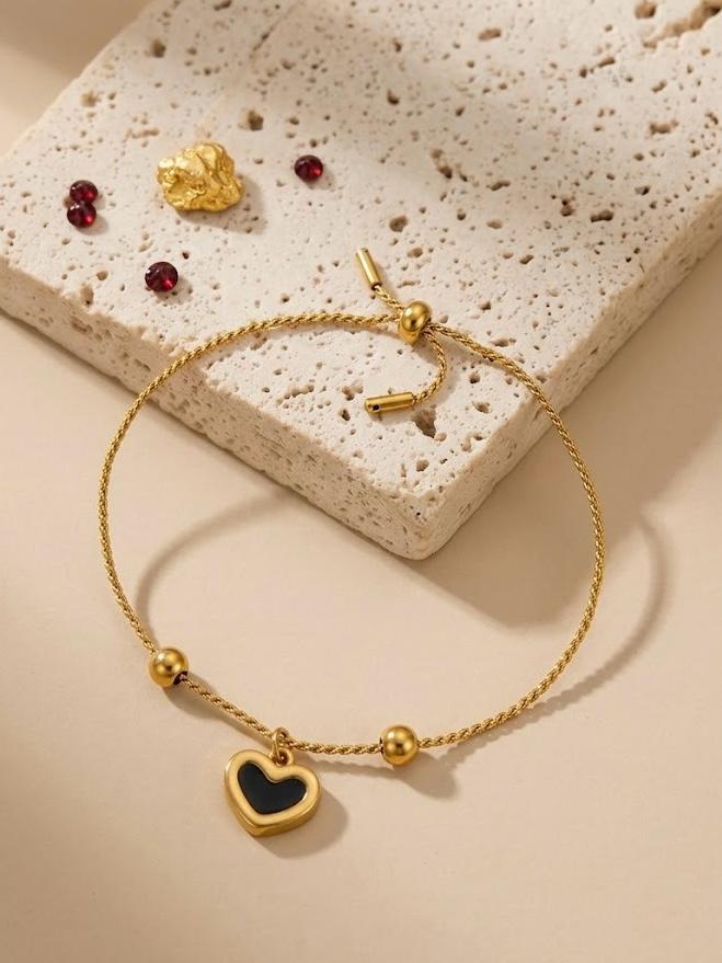 Black Heart Bracelet