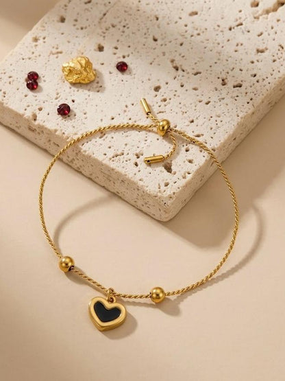 Black Heart Bracelet