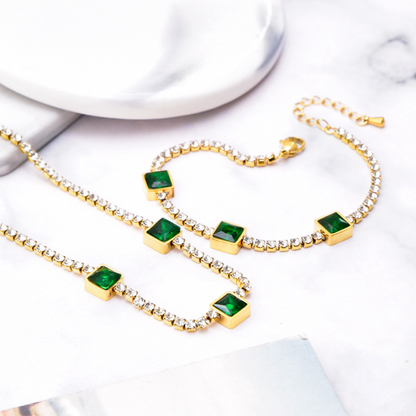 Emerald Ice Tennis Set