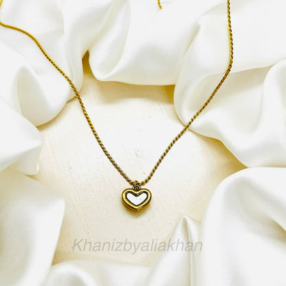 White Heart Pendant