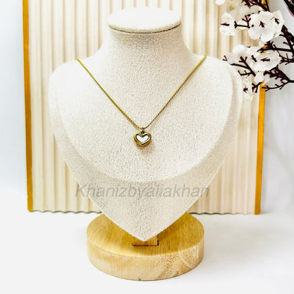 White Heart Pendant