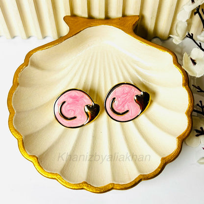 Blush Heart Earrings