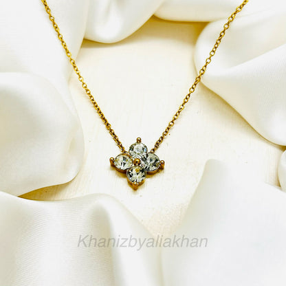 Crystal Clover Pendant