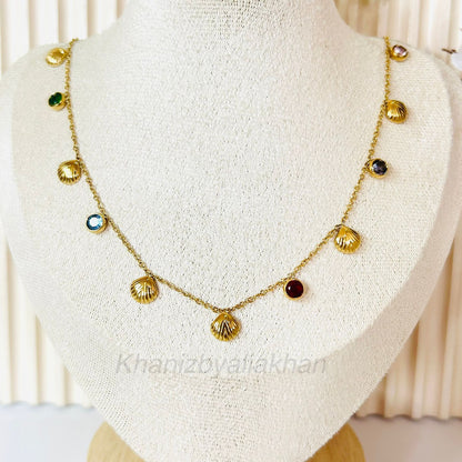 Shell & Stone Necklace