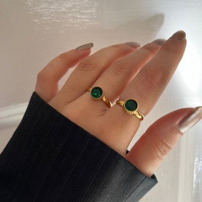 Emerald Blink Ring