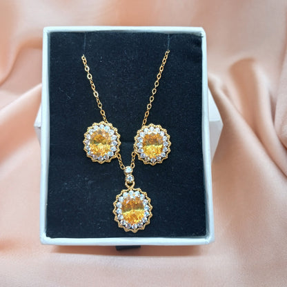 Topaz November Stone Luxurious Set