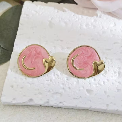 Blush Heart Earrings