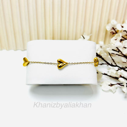 Triple Heart Bracelet