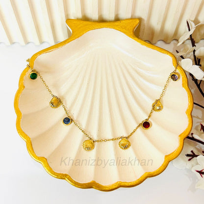Shell & Stone Necklace