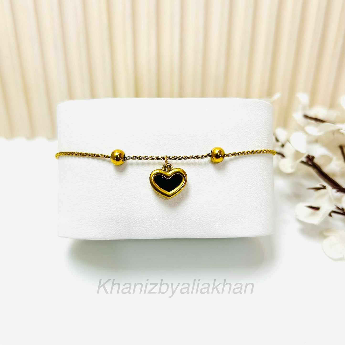 Black Heart Bracelet