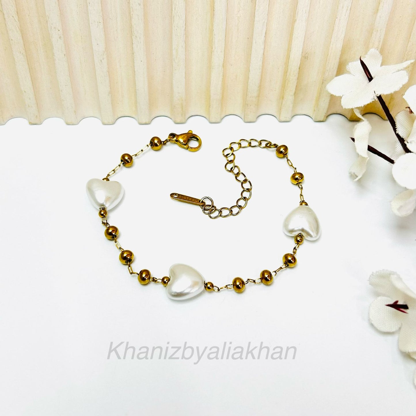 Beaded Heart Bracelet