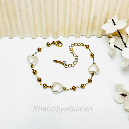 Beaded Heart Bracelet