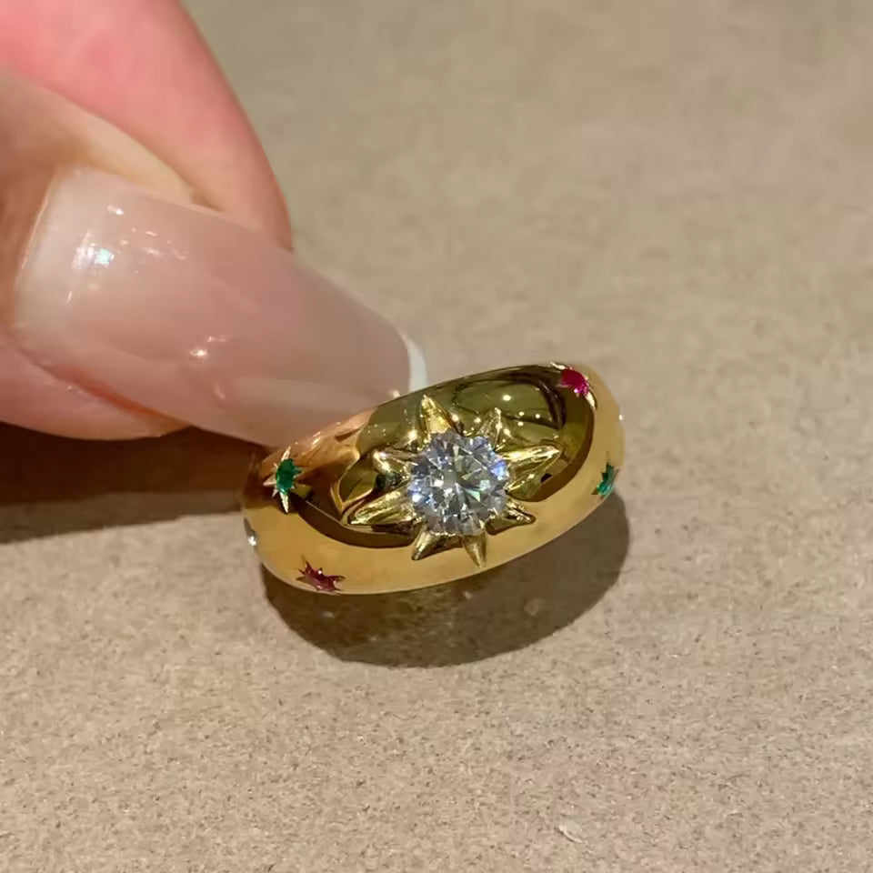 Diamond Star Ring