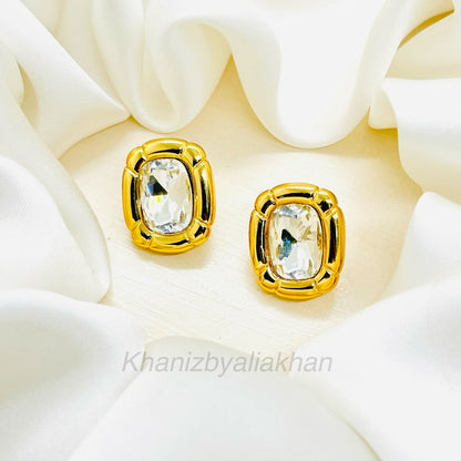 Crystal Sculptural Earrings