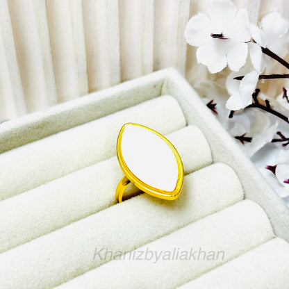 White Marquise Ring