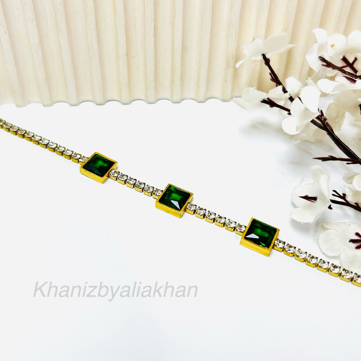 Emerald Ice Tennis Bracelet