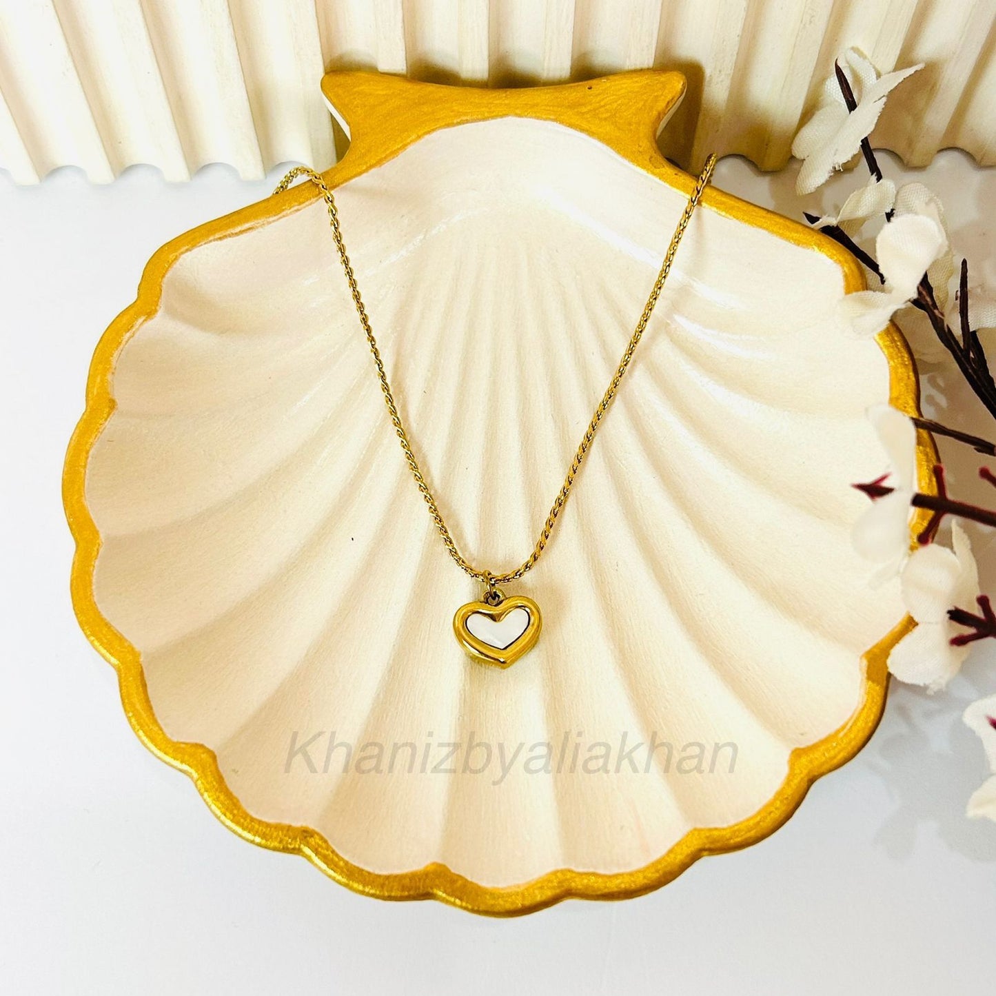 White Heart Pendant