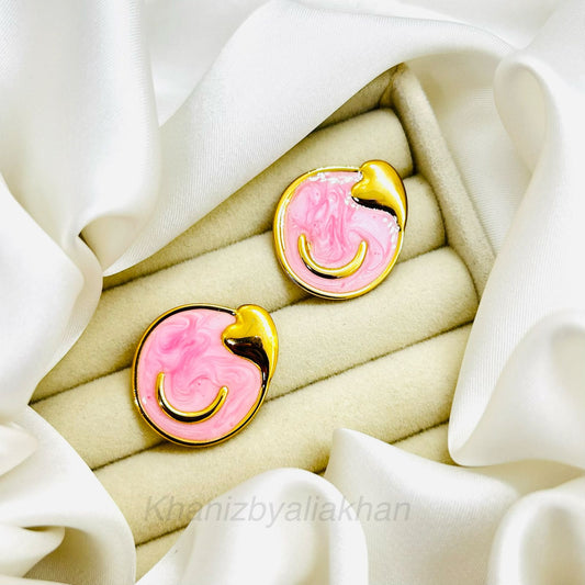 Blush Heart Earrings