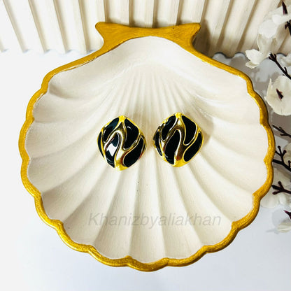 Molten Noir Earrings