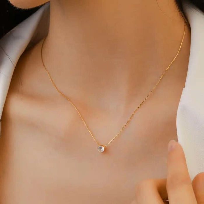 Dainty Crystal Pendant