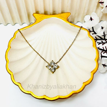 Crystal Clover Pendant