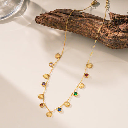 Shell & Stone Necklace