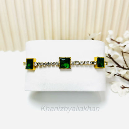 Emerald Ice Tennis Bracelet