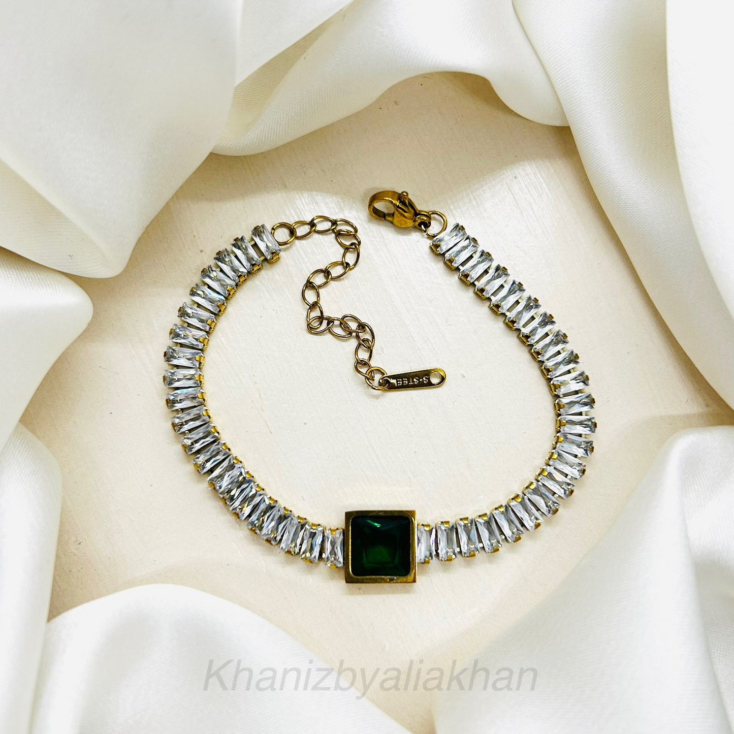 Emerald Ice Tennis Bracelet