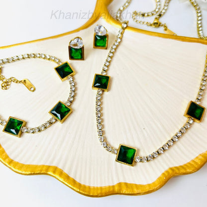 Emerald Ice Tennis Set