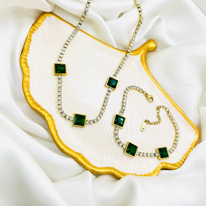 Emerald Ice Tennis Set