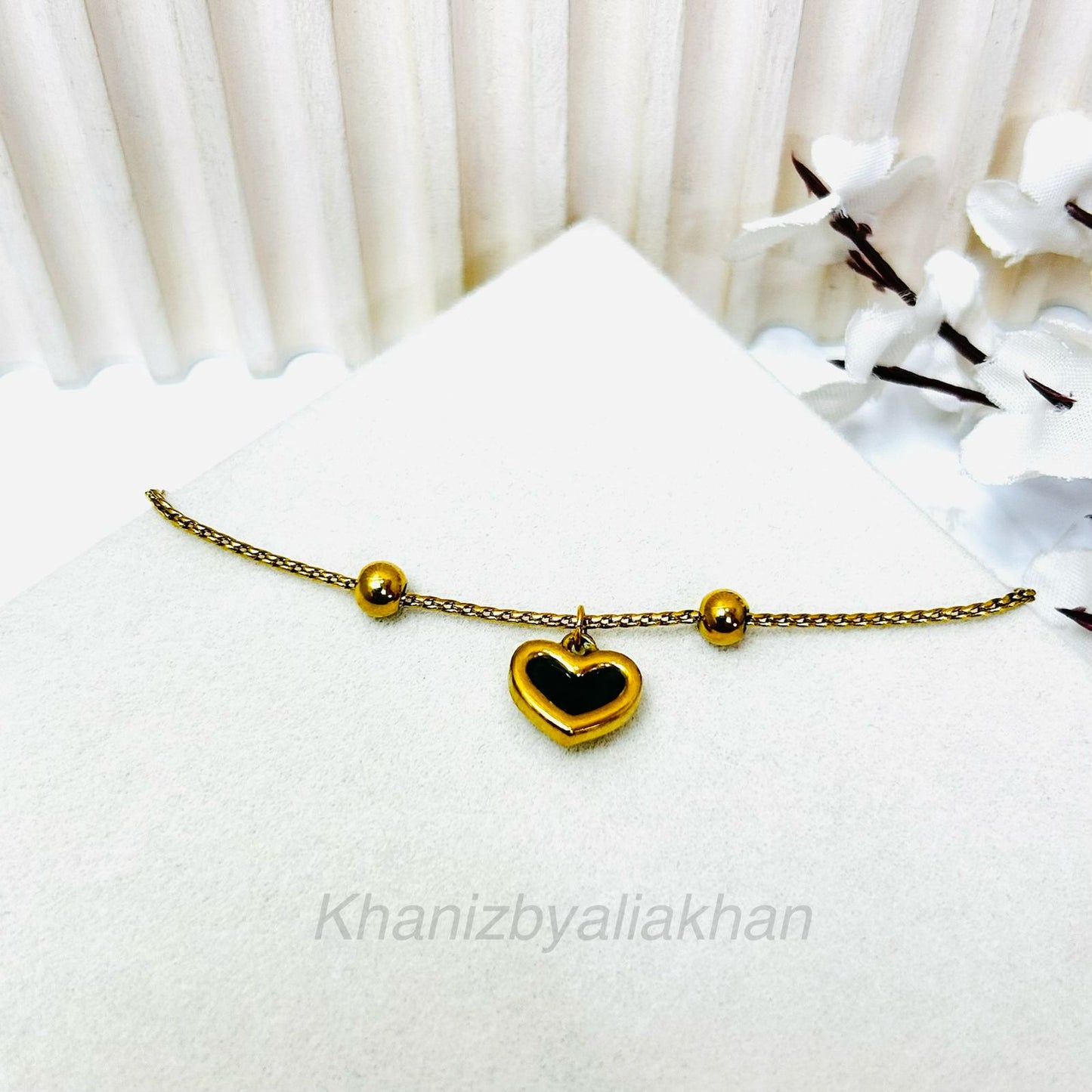 Black Heart Bracelet