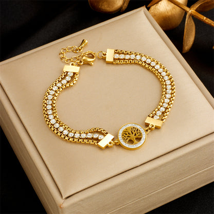 Crystal Tree Bracelet