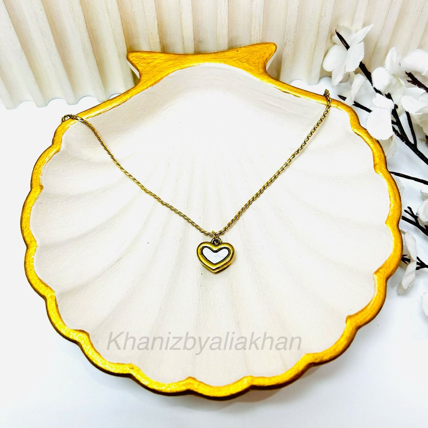 White Heart Pendant