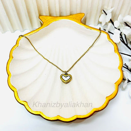 White Heart Pendant