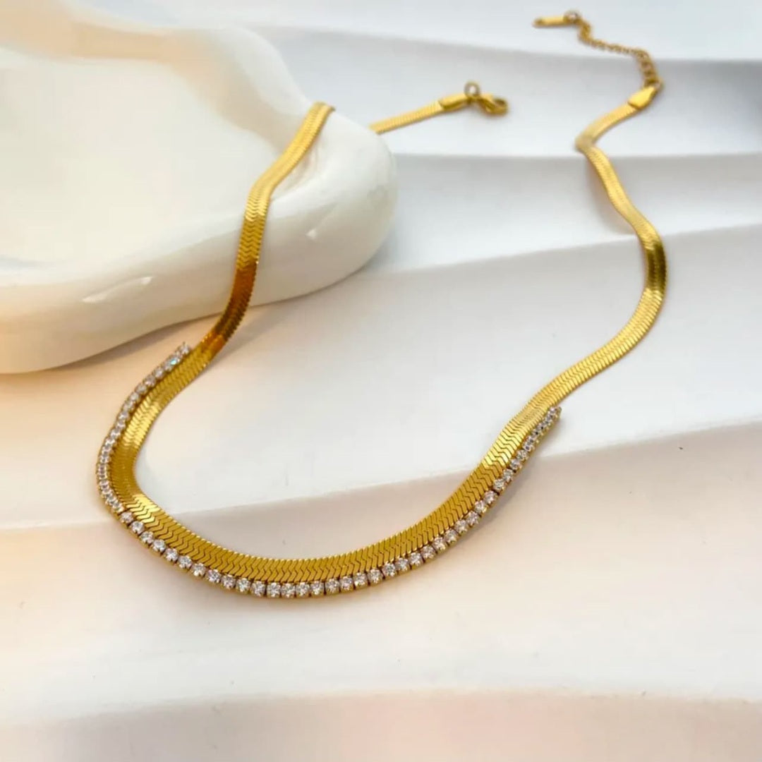 Diamond Wave Necklace