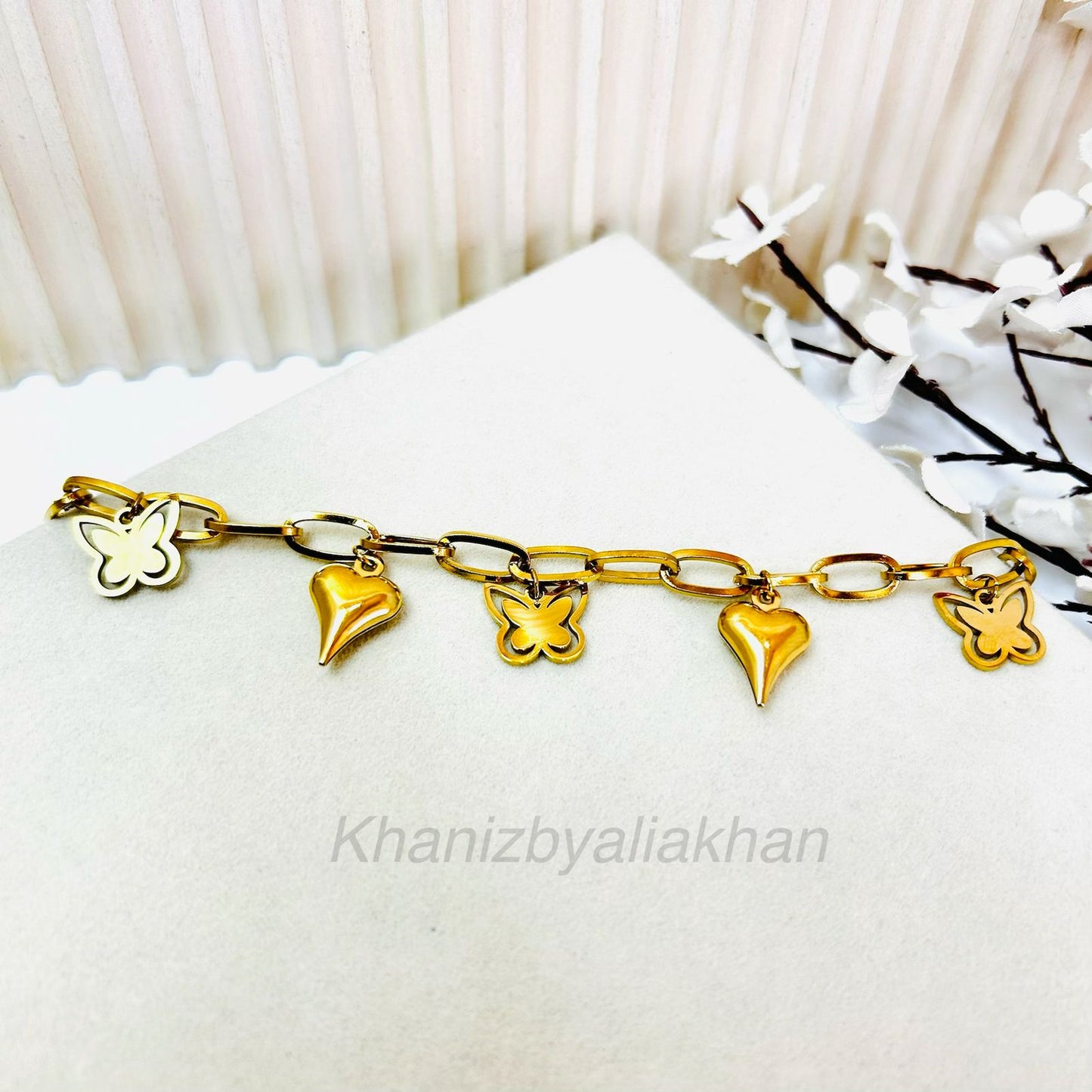 Lovely Butterfly Charm Bracelet