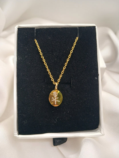 Golden bloom pendant