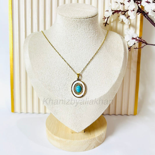 Aqua Aura Pendant