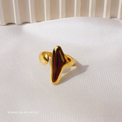 Uneven Gold Ring