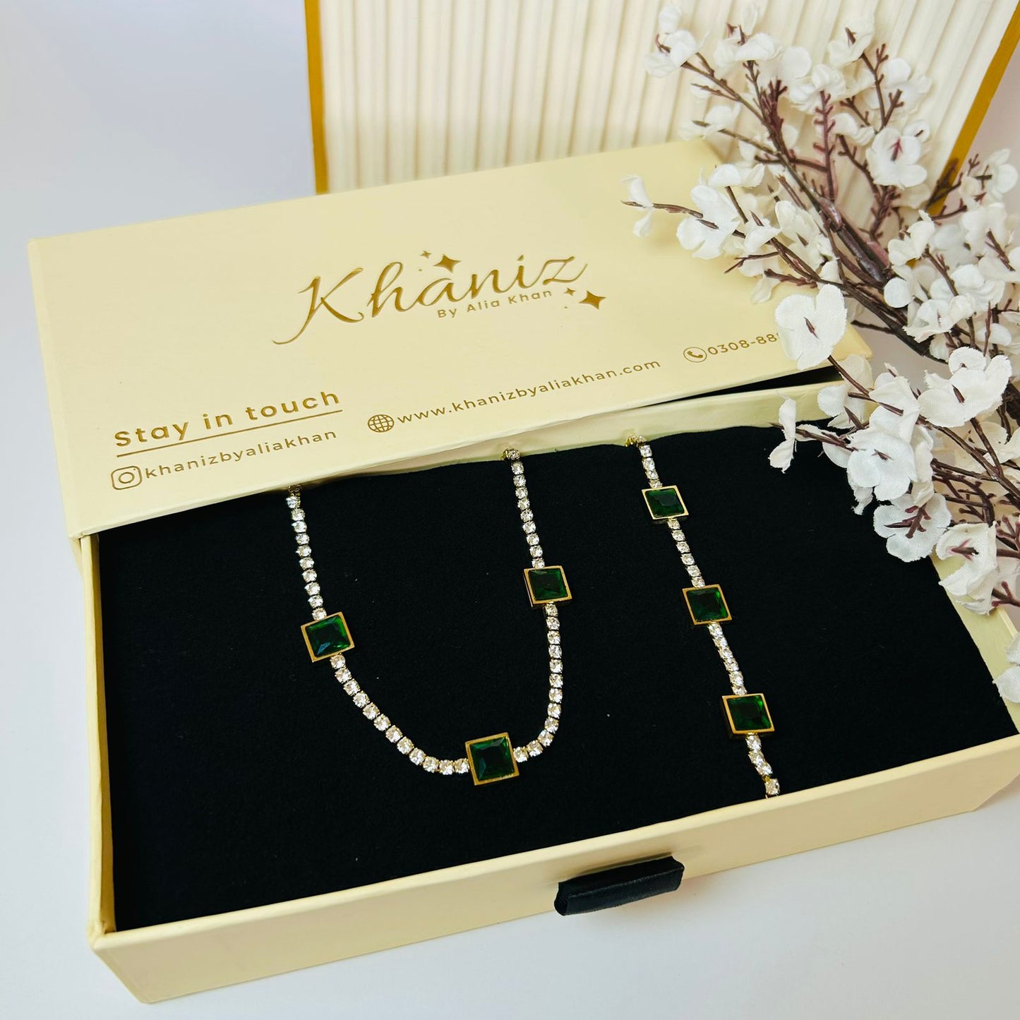 Emerald Ice Tennis Set