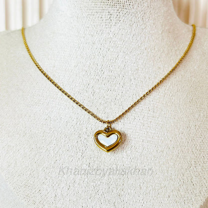 White Heart Pendant