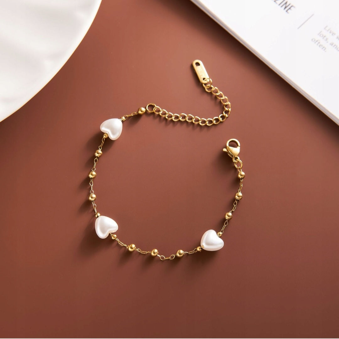 Beaded Heart Bracelet