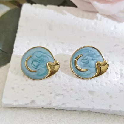 Sky Heart Earrings
