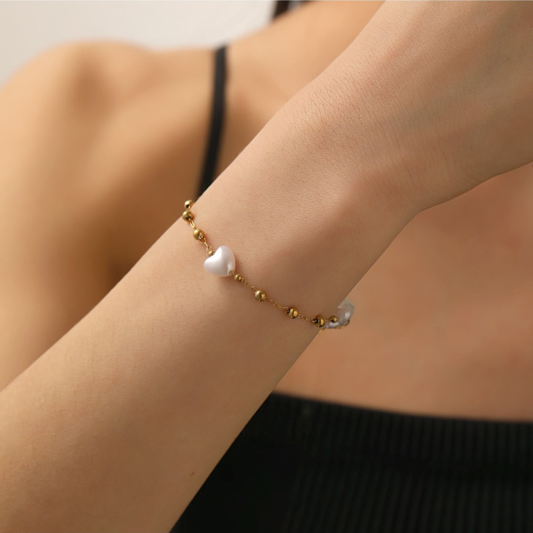 Beaded Heart Bracelet