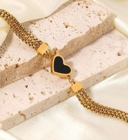 Heart Triple Layer Bracelet
