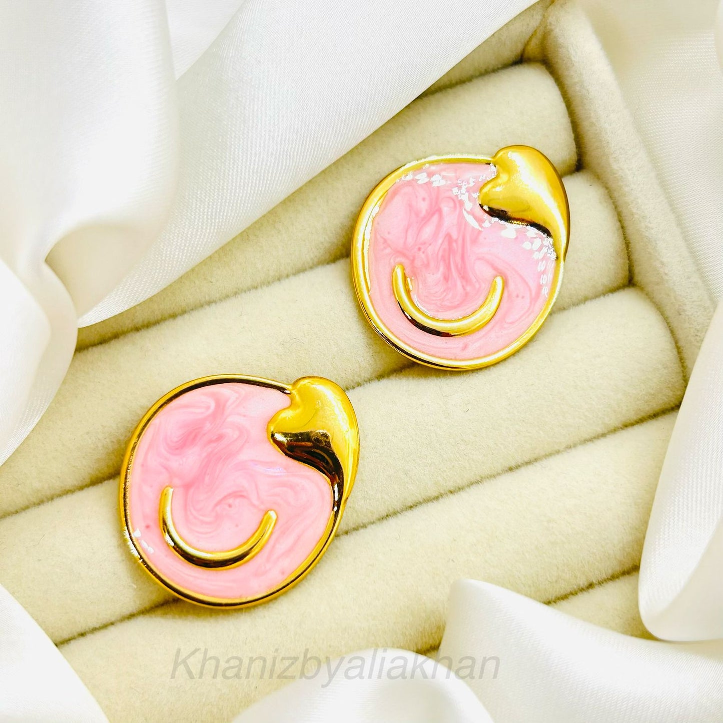 Blush Heart Earrings